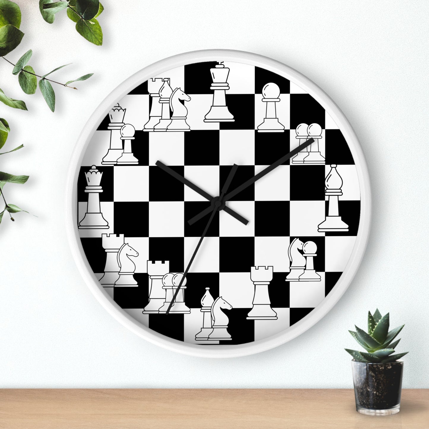 Chess Pieces Wall Clock