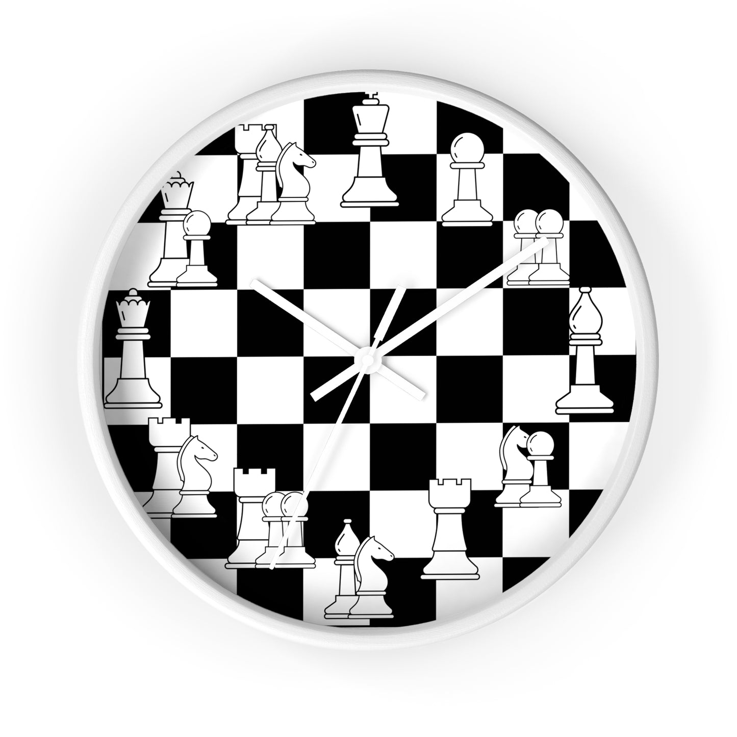 Chess Pieces Wall Clock