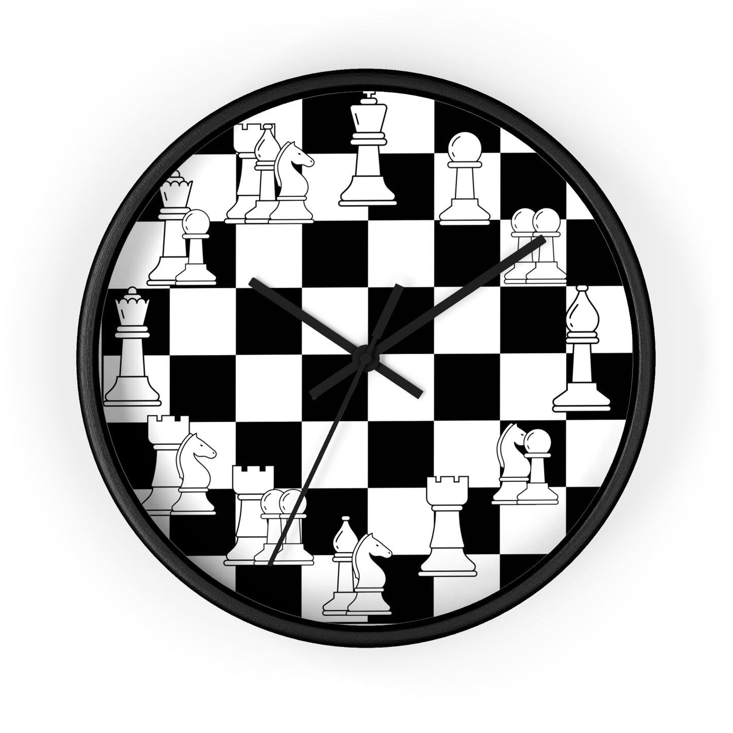 Chess Pieces Wall Clock