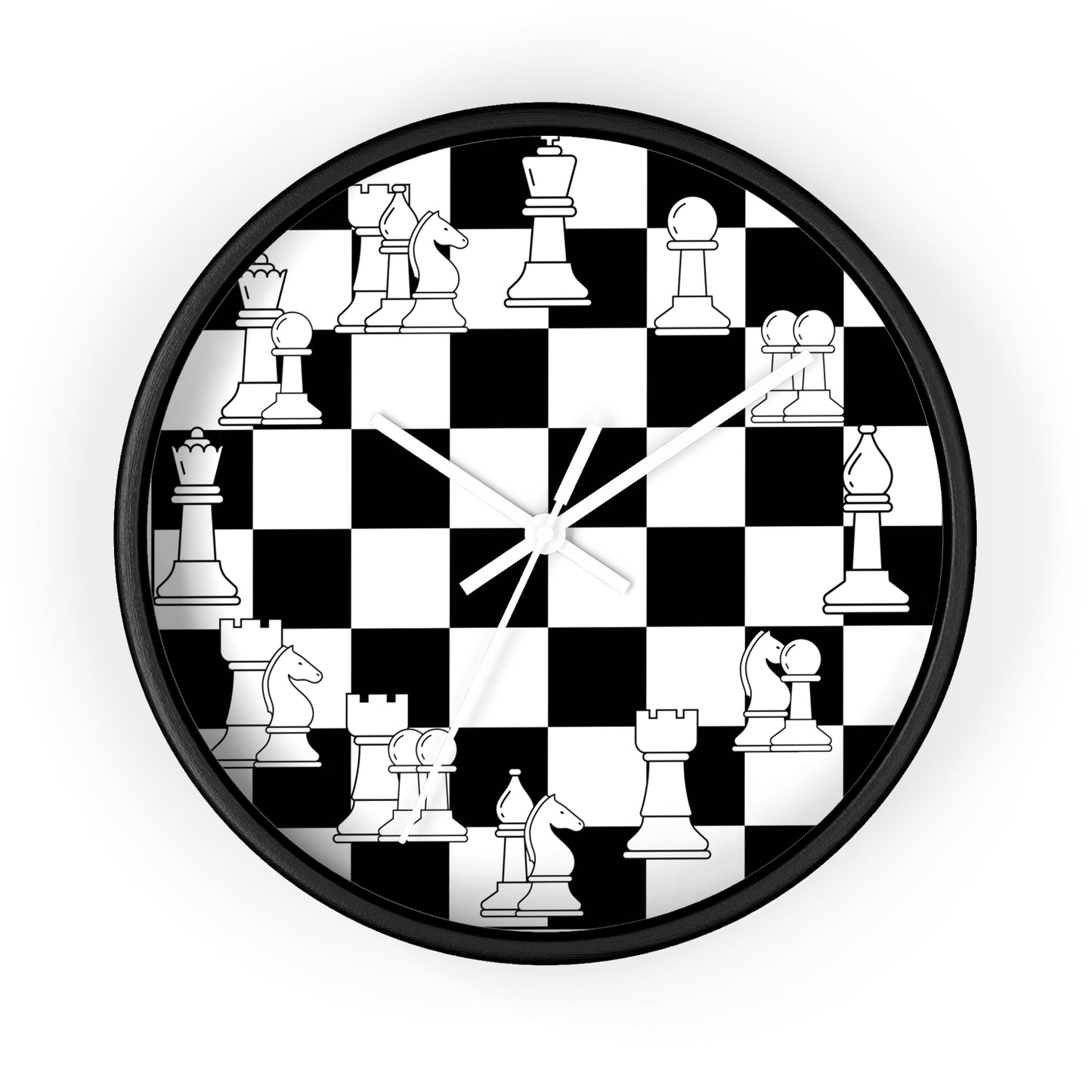 Chess Pieces Wall Clock