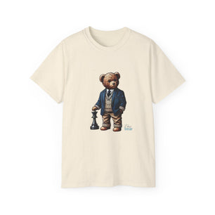 Stylish Bear Chess Graphic Tee - Unisex Ultra Cotton T-Shirt
