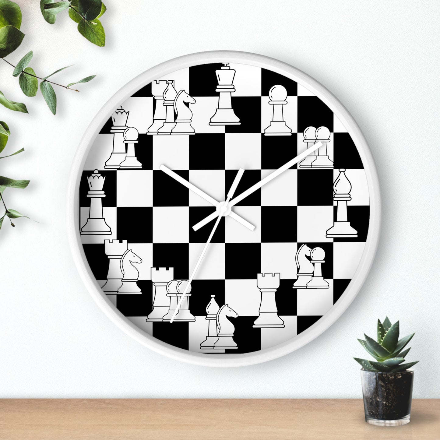 Chess Pieces Wall Clock