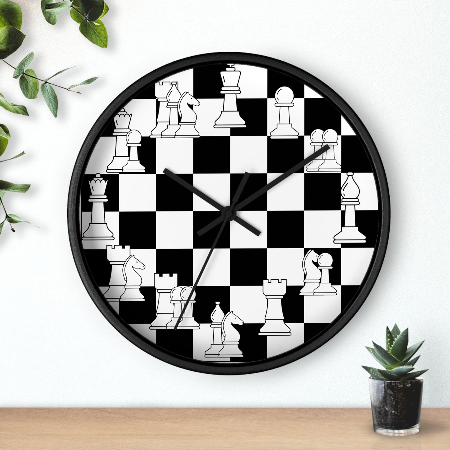 Chess Pieces Wall Clock