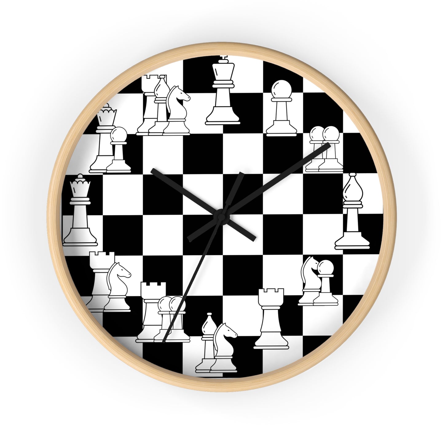 Chess Pieces Wall Clock